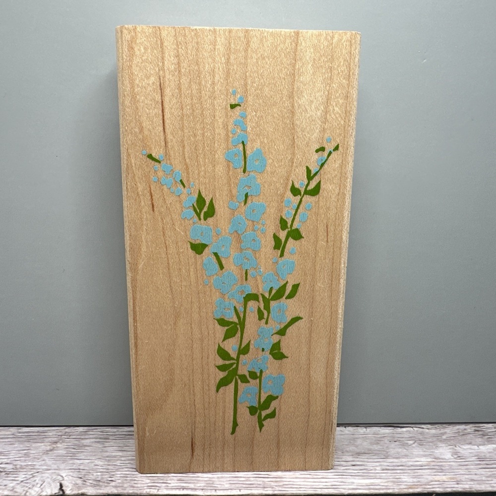 Vintage - Field Flowers Z678F Posh Impressions - Wood Mounted Rubber Stamp